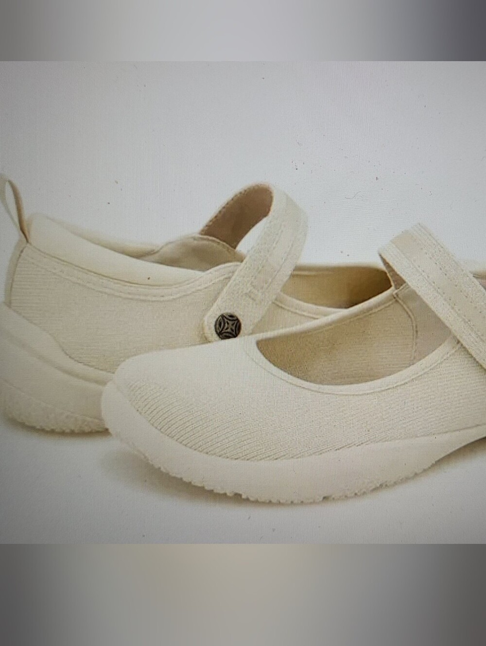 JSPORTS White Mary Jane Slip-On Shoe With Memory Foam